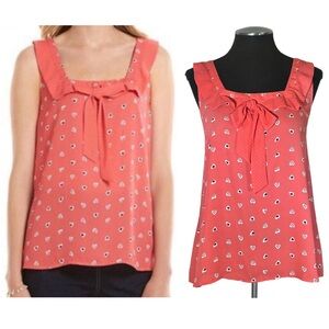 LC Lauren Conrad – Disney Collaboration Heart Print Bow Top – Medium